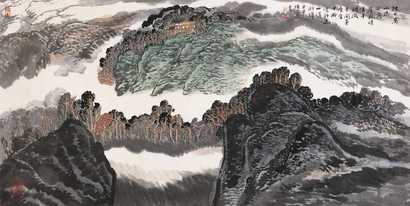 应鹤光 芭蕉小鸟 镜心